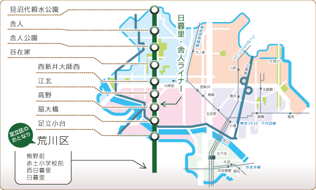 足立区マップから選ぶ